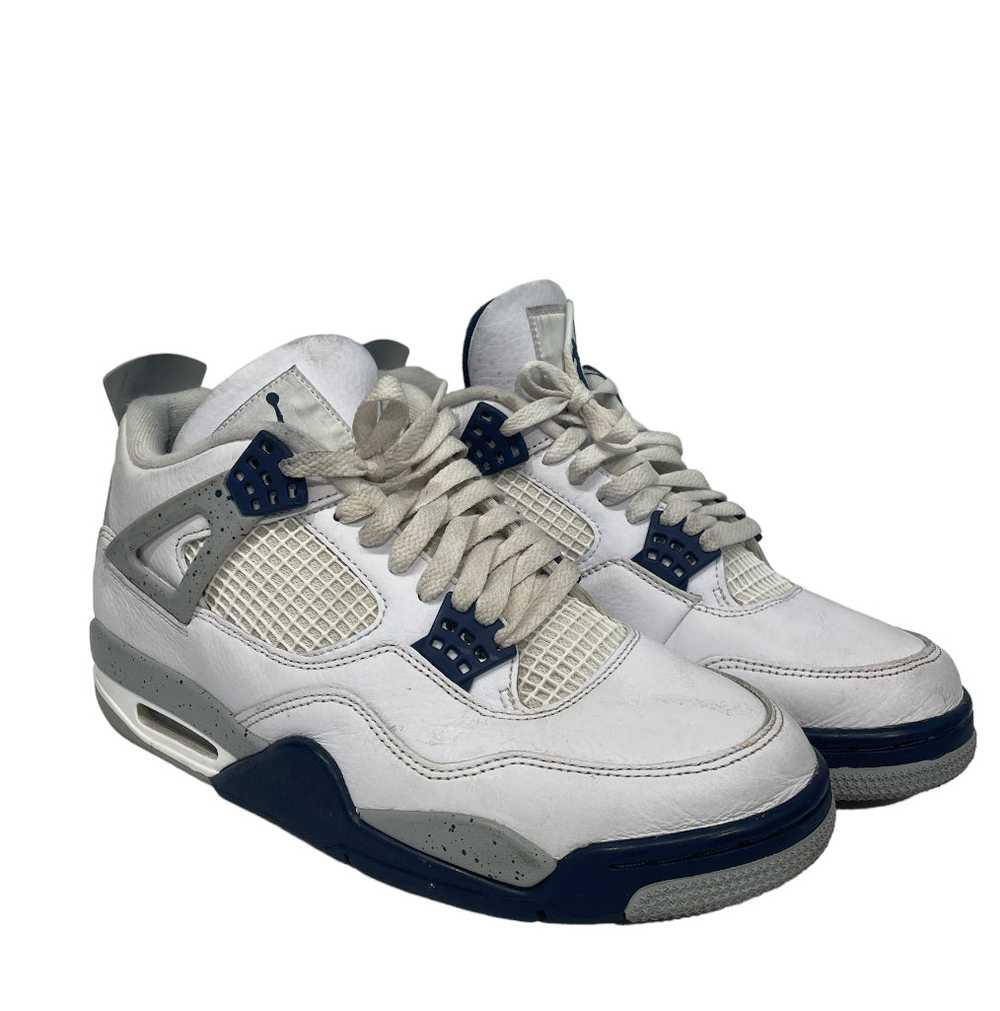 Jordan/Hi-Sneakers/US 9.5/Cotton/WHT/Jordan 4 Mid… - image 1