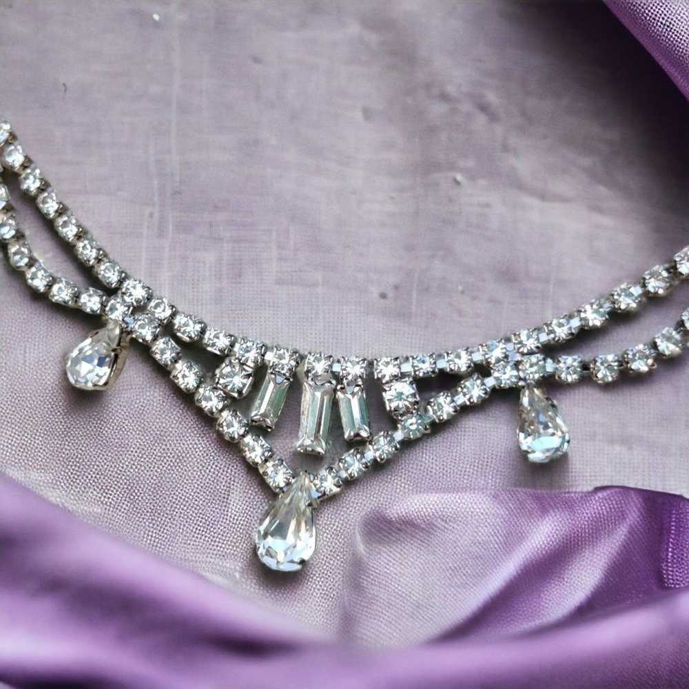 Vintage 50s glam necklace - image 1