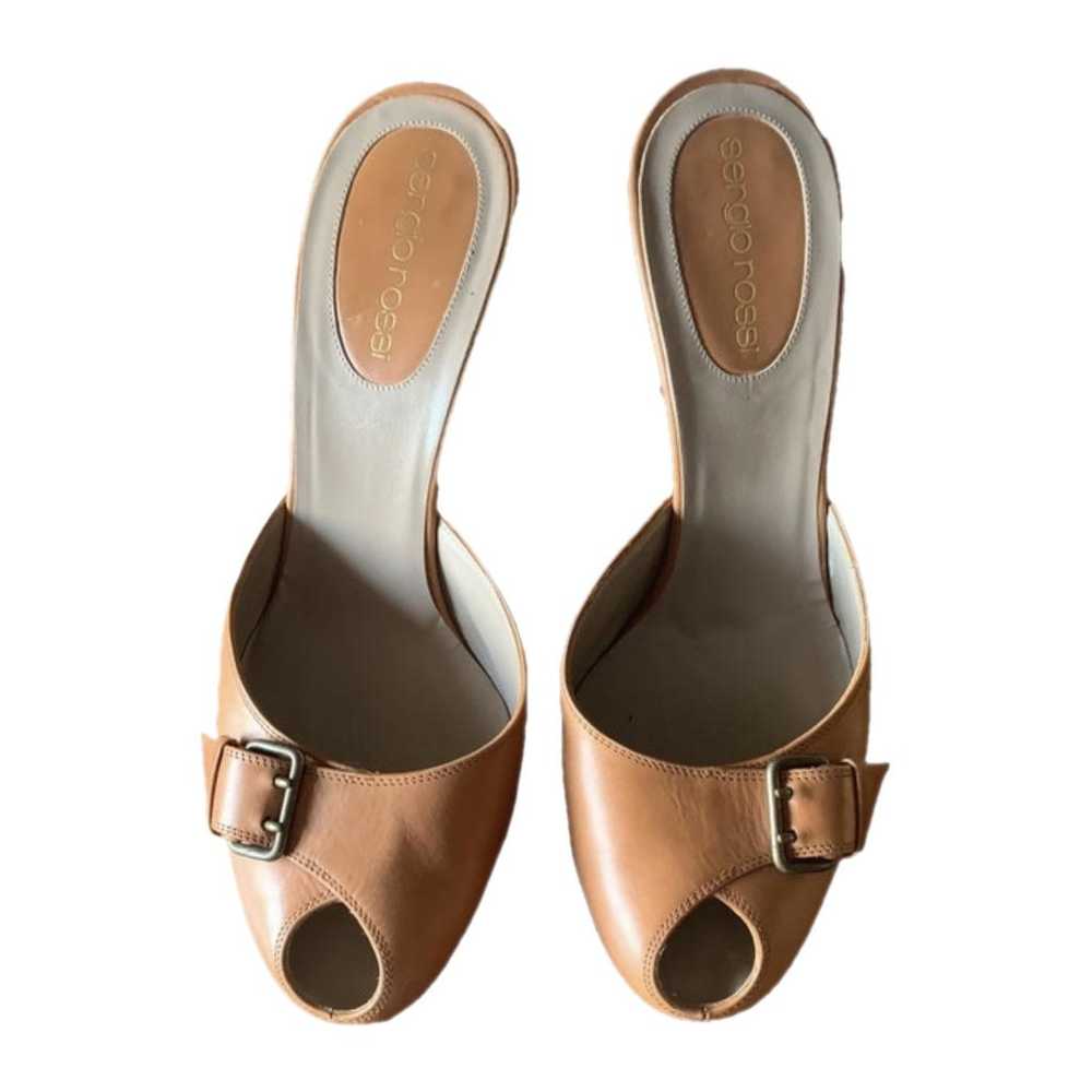 Sergio Rossi Leather mules - image 1