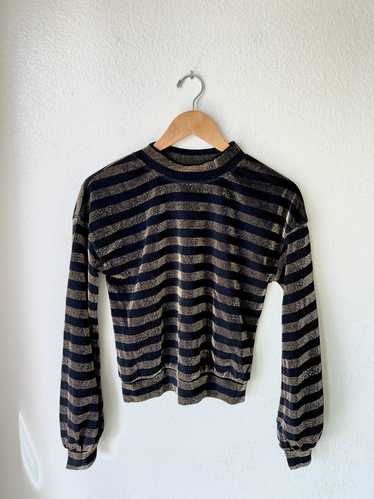 RtA Black and Gold Striped Top (XS) | Used,…