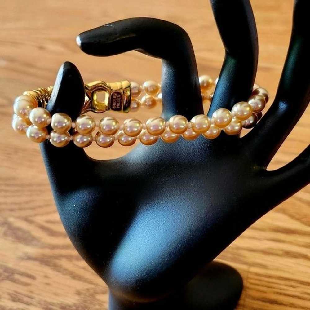 NOLAN MILLER Vintage Pearl and Crystal Bracelet f… - image 2