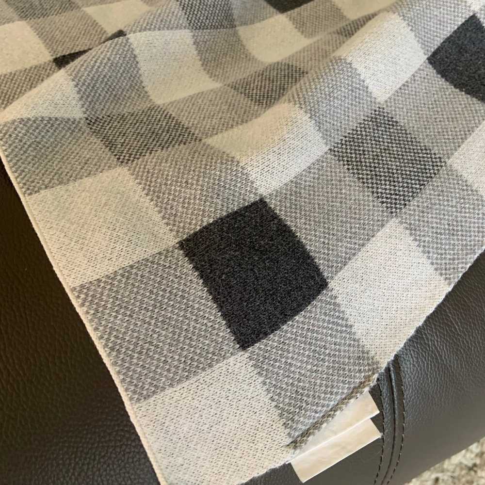 Buffalo plaid knit blanket - image 2