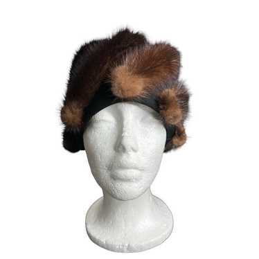 Vintage Mink Fur Hat Originals By Mr. M 60s Bucke… - image 1