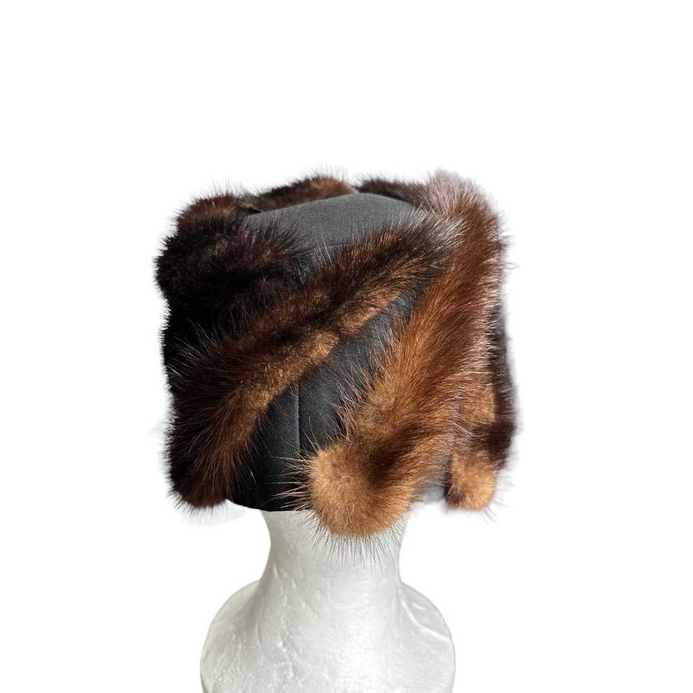 Vintage Mink Fur Hat Originals By Mr. M 60s Bucke… - image 4