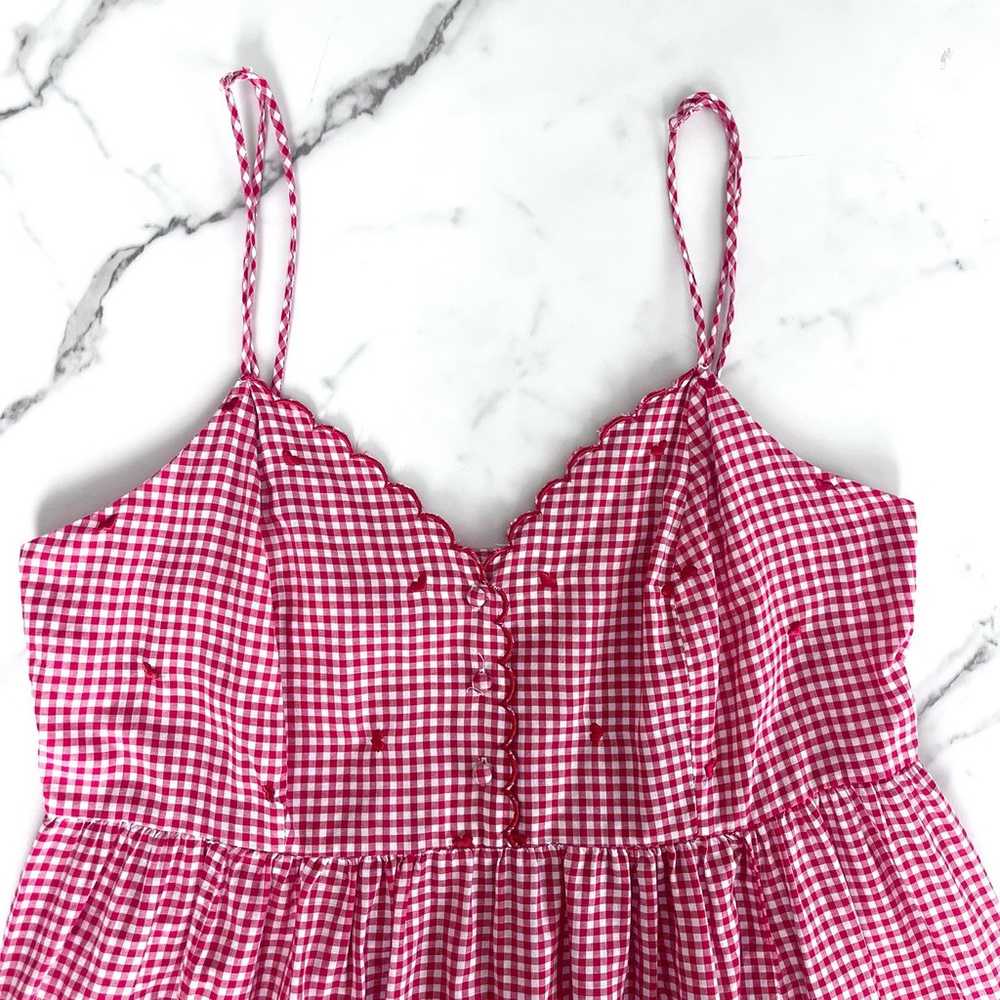Victoria’s Secret country VTG gingham embroidered… - image 5