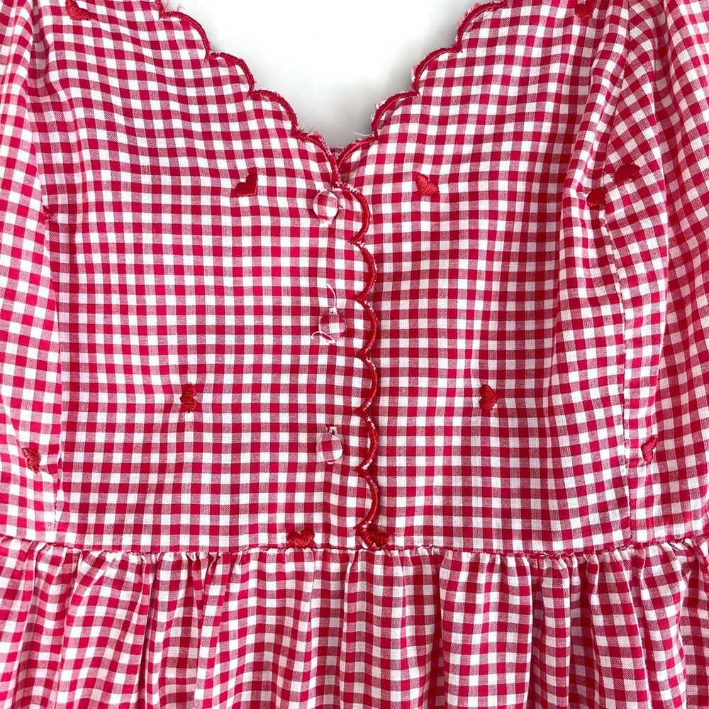 Victoria’s Secret country VTG gingham embroidered… - image 6