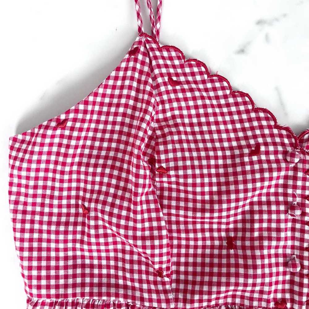 Victoria’s Secret country VTG gingham embroidered… - image 9