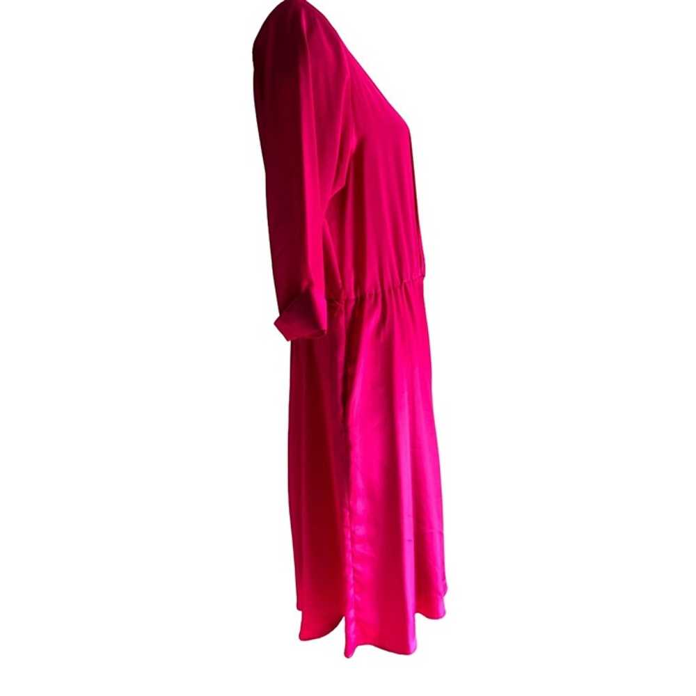 Vintage Carriage Court Hot Pink Swing Dress Sz 16… - image 11