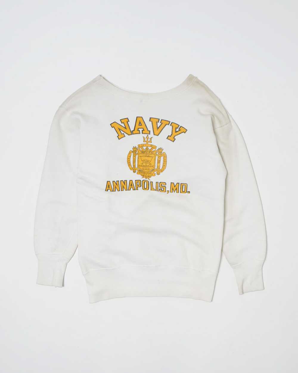 1950-60's Champion Navy Printed Sweatshirts - image 1