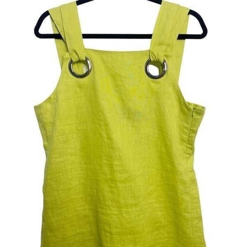 Free People x Style Mafia Linen Shift Dress Neon … - image 2