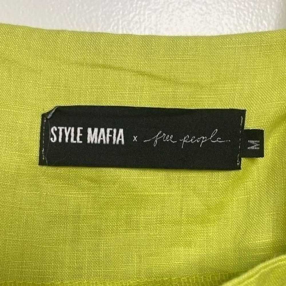 Free People x Style Mafia Linen Shift Dress Neon … - image 4