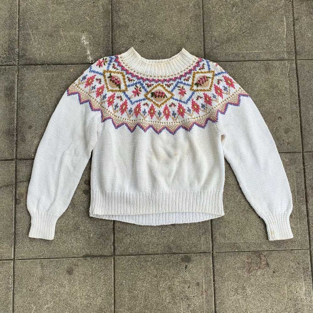 Vintage knitted Susan Bristol sweater - image 1