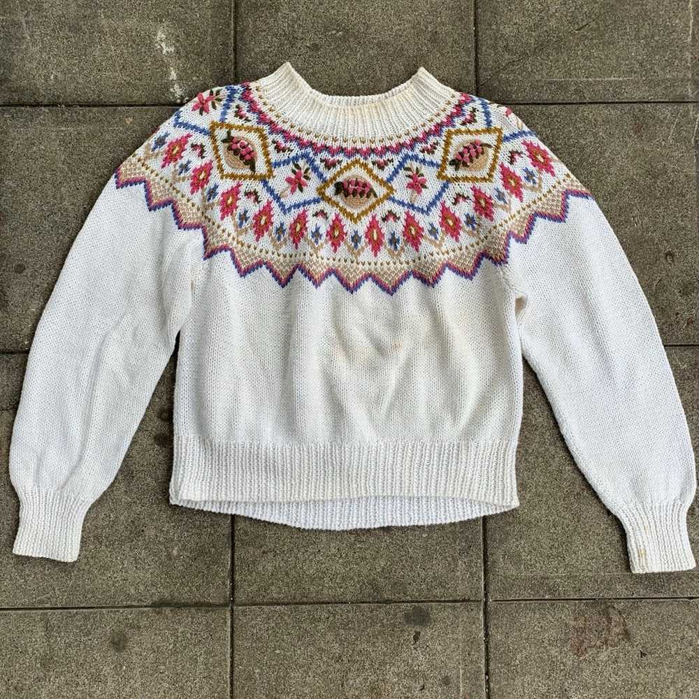 Vintage knitted Susan Bristol sweater - image 2