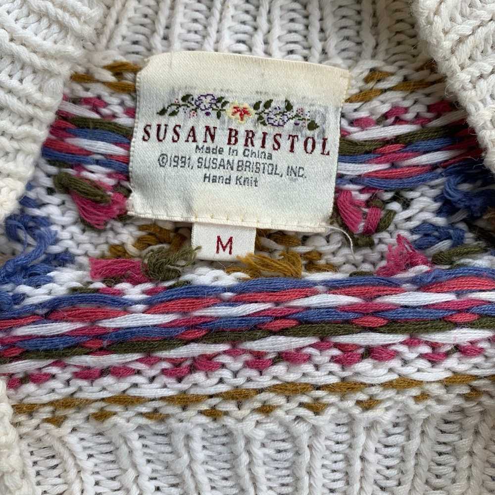 Vintage knitted Susan Bristol sweater - image 5