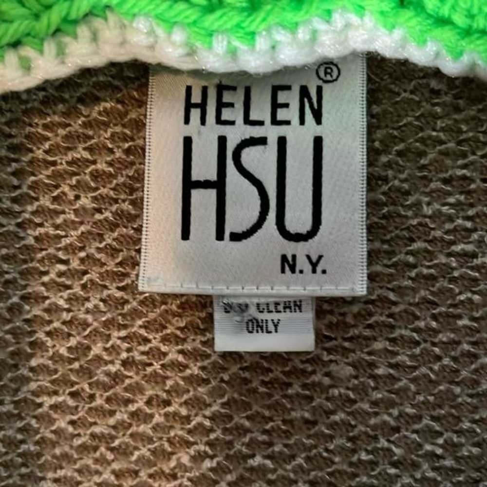 Vintage Helen Hsu Tan/Brown Cardigan Size  XL - image 6