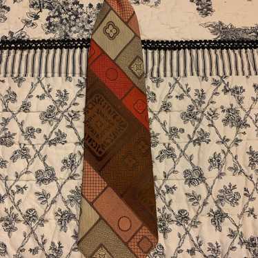 Geometric Pattern Clip On Tie