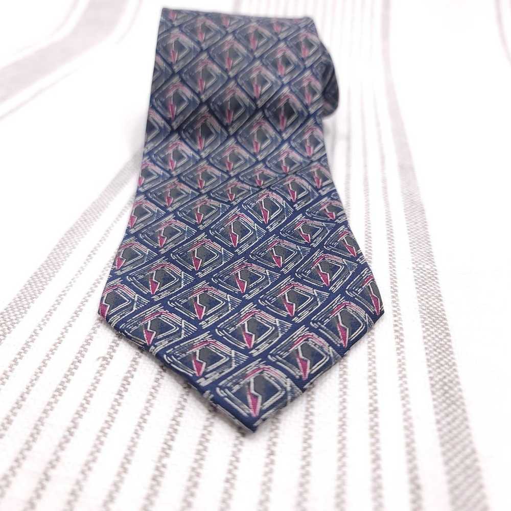 VALENTINO - Designer Vintage 100% Silk Necktie - … - image 3