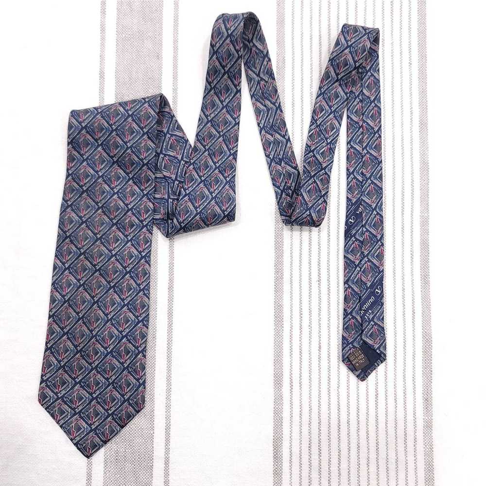 VALENTINO - Designer Vintage 100% Silk Necktie - … - image 5