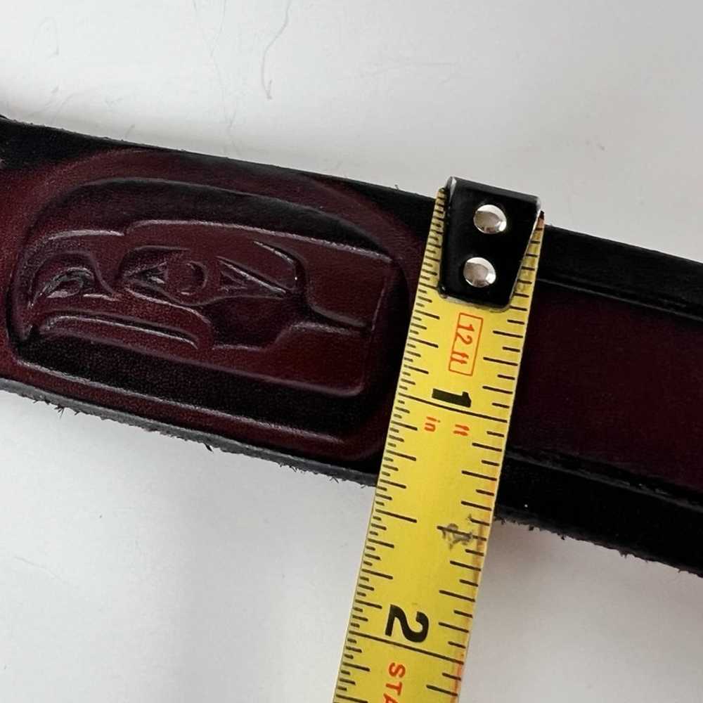 Vintage Seahawks Tooled Leather Belt Seattle Foot… - image 8