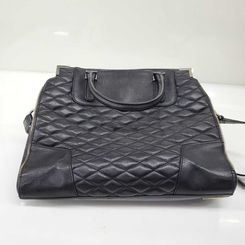 Rebecca Minkoff Amorous Quilted Black Leather Sat… - image 5