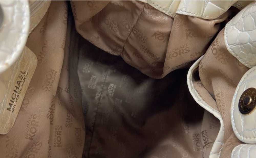 Michael Kors Croc Embossed Patent Leather Shoulde… - image 5