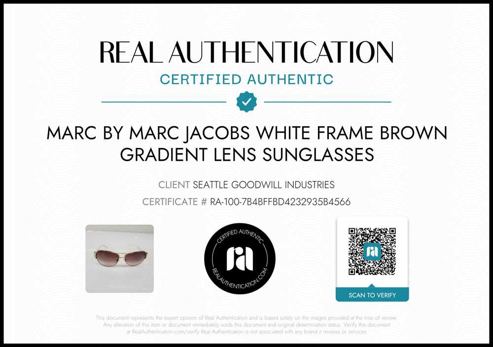 Marc by Marc Jacobs White Frame Brown Gradient Le… - image 2