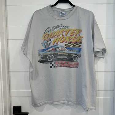 Vintage Ed Roth “Quarter Horse” Muscle Car Tee - … - image 1