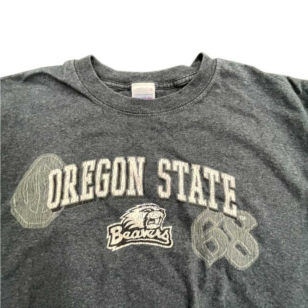 Vintage Oregon State University Gray T-shirt Perr… - image 4