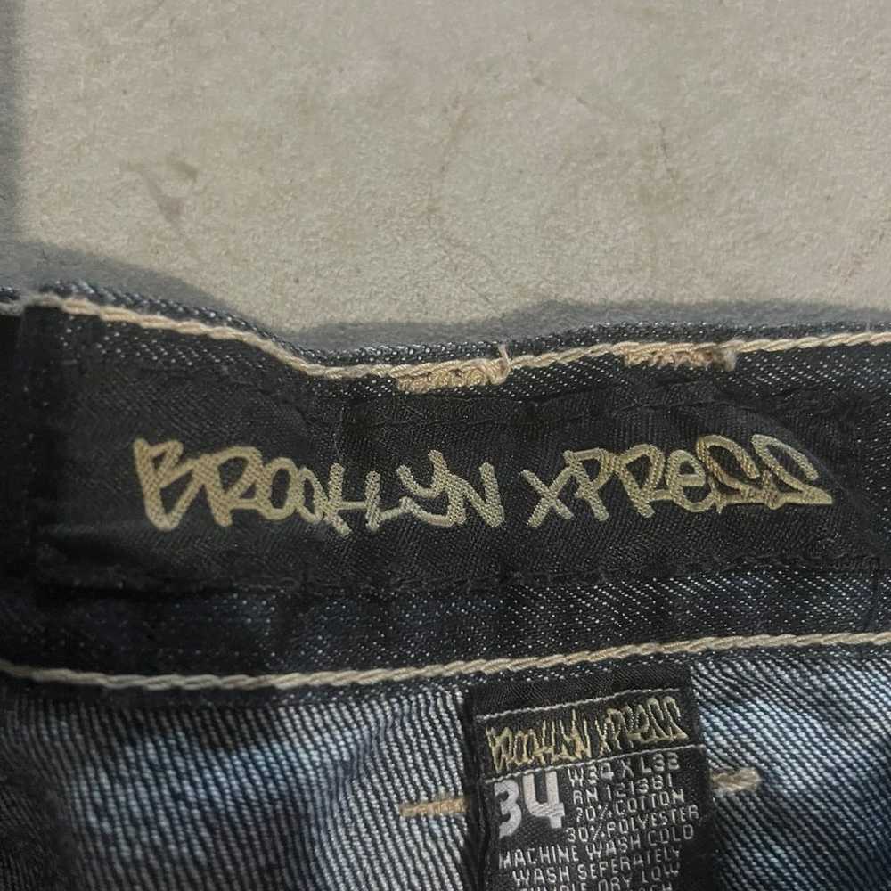 Crazy Rare Vintage y2K Brooklyn Xpress denim bagg… - image 4