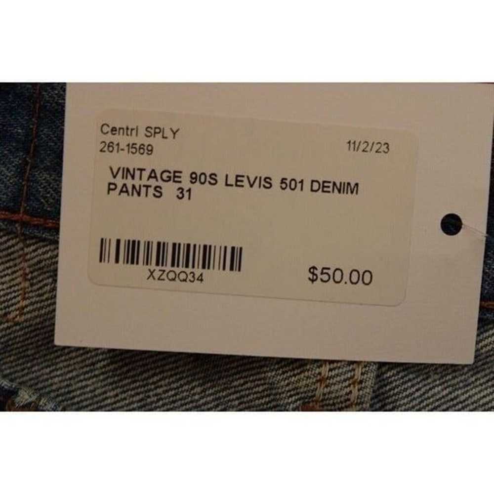 Vintage 90's Levi's 501 Denim Slim Fit Pants Size… - image 2
