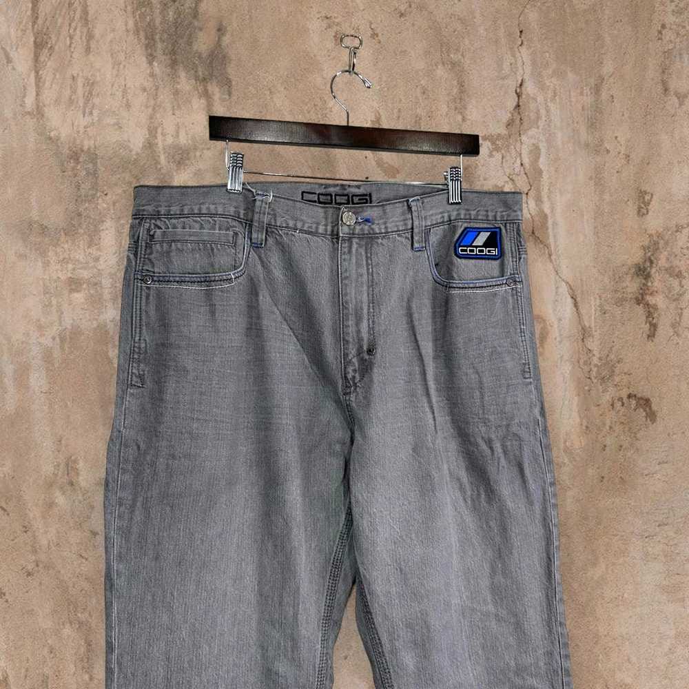 Vintage Skater Wide Leg Jeans Coogi Smoke Grey Wa… - image 4
