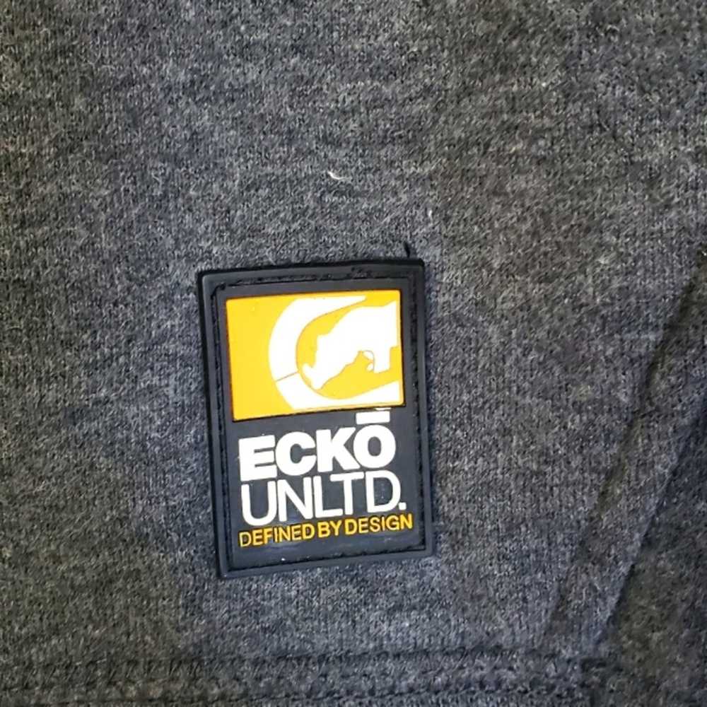 Ecko unltd full zip hoodie mens size medium grey … - image 3