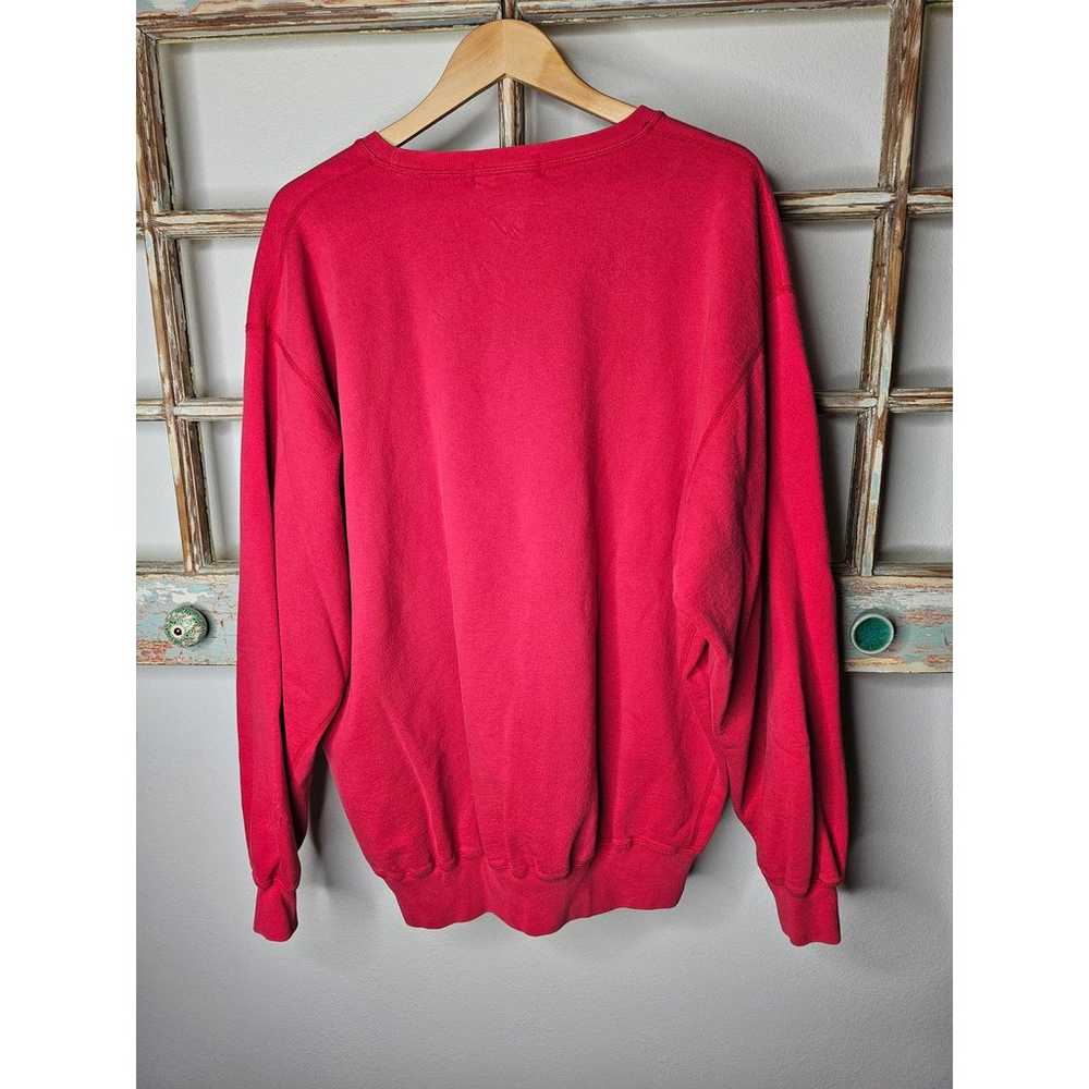 Vintage Polo Ralph Lauren Red Polo Sweatshirt Men… - image 11