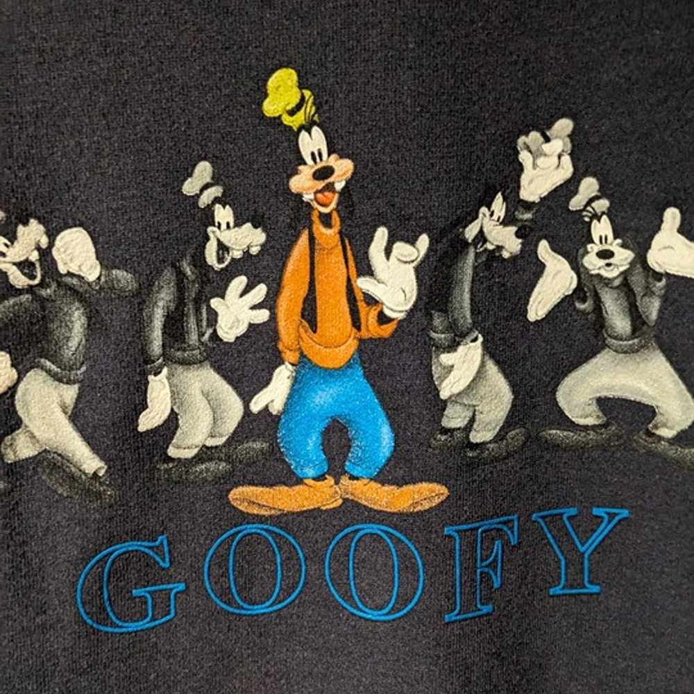 Vintage 90s Goofy Mickey Mouse Disney Blue Large … - image 2