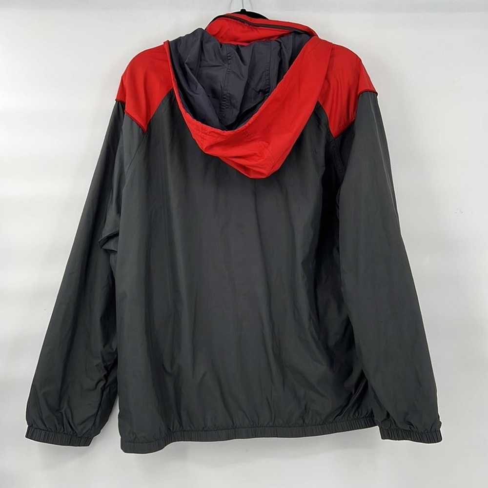 Vintage bike red black windbreaker jacket size la… - image 7