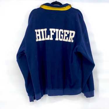 Vintage Tommy Hilfiger fleece zip up mens size la… - image 1