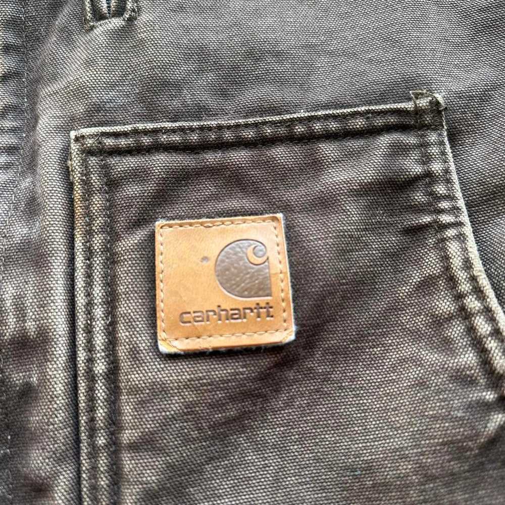 Vintage Carhartt traditional Sherpa lined Detroit… - image 4