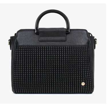 Hexagon Eclats Synthetic Handbag in Black