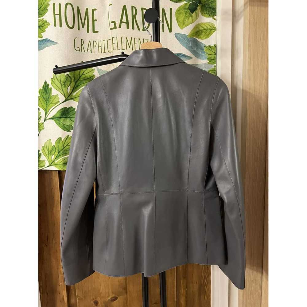 Hermès Leather biker jacket - image 10