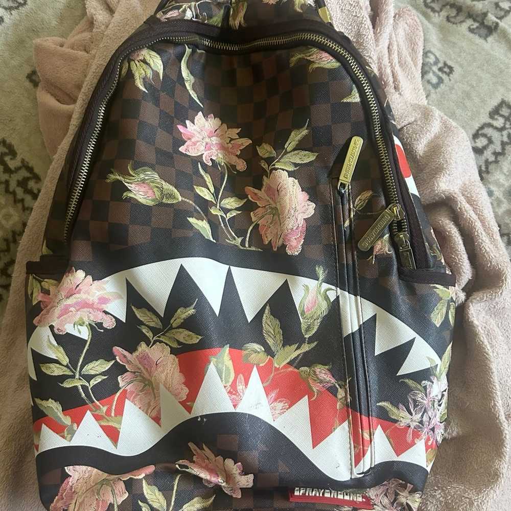 Leather sprayground backpack good condition - image 1
