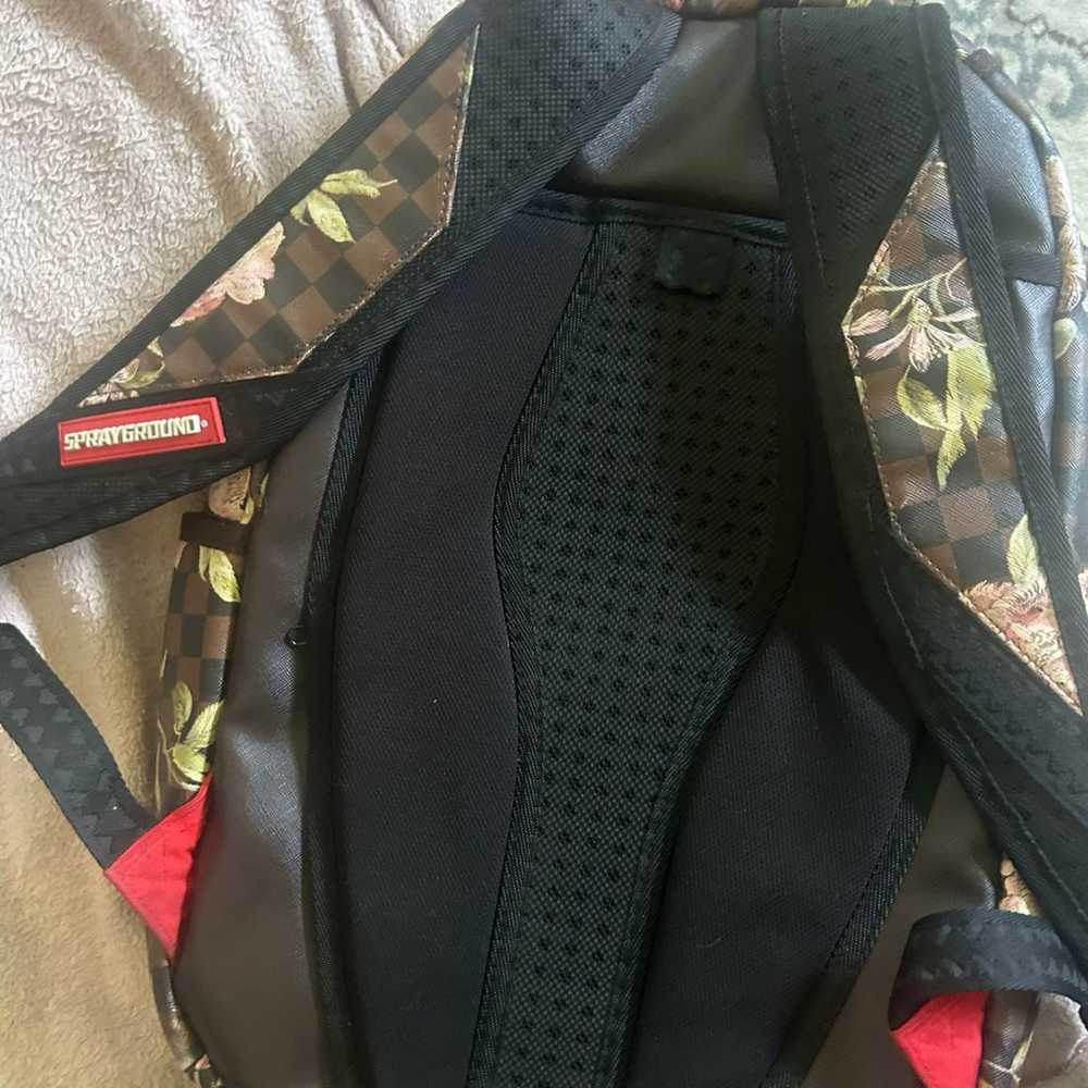 Leather sprayground backpack good condition - image 3