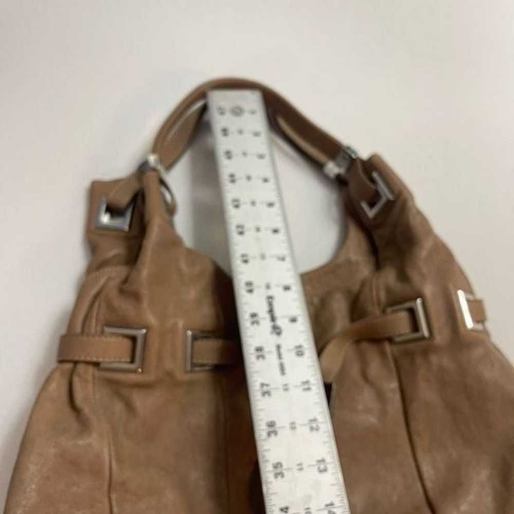 Michael Kors Leather Cognac Tan Hobo Purse Handbag - image 10