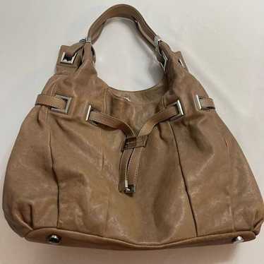 Michael Kors Leather Cognac Tan Hobo Purse Handbag - image 1