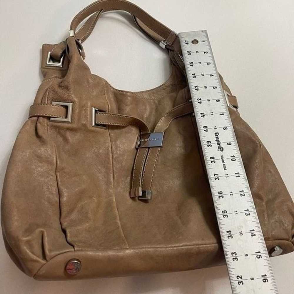 Michael Kors Leather Cognac Tan Hobo Purse Handbag - image 9