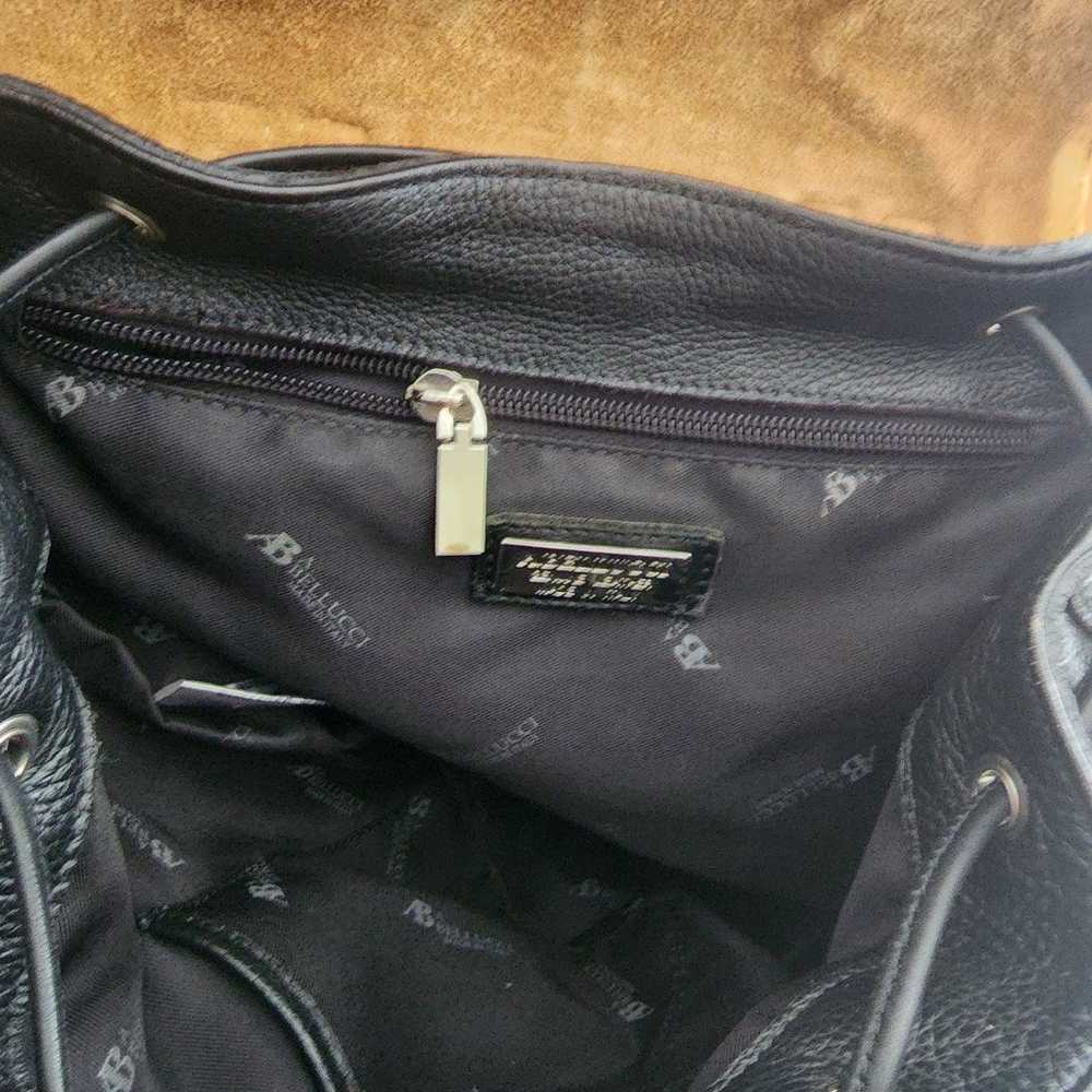 A. Bellucci Genuine Pebbled  Lether Backpack. Mad… - image 10