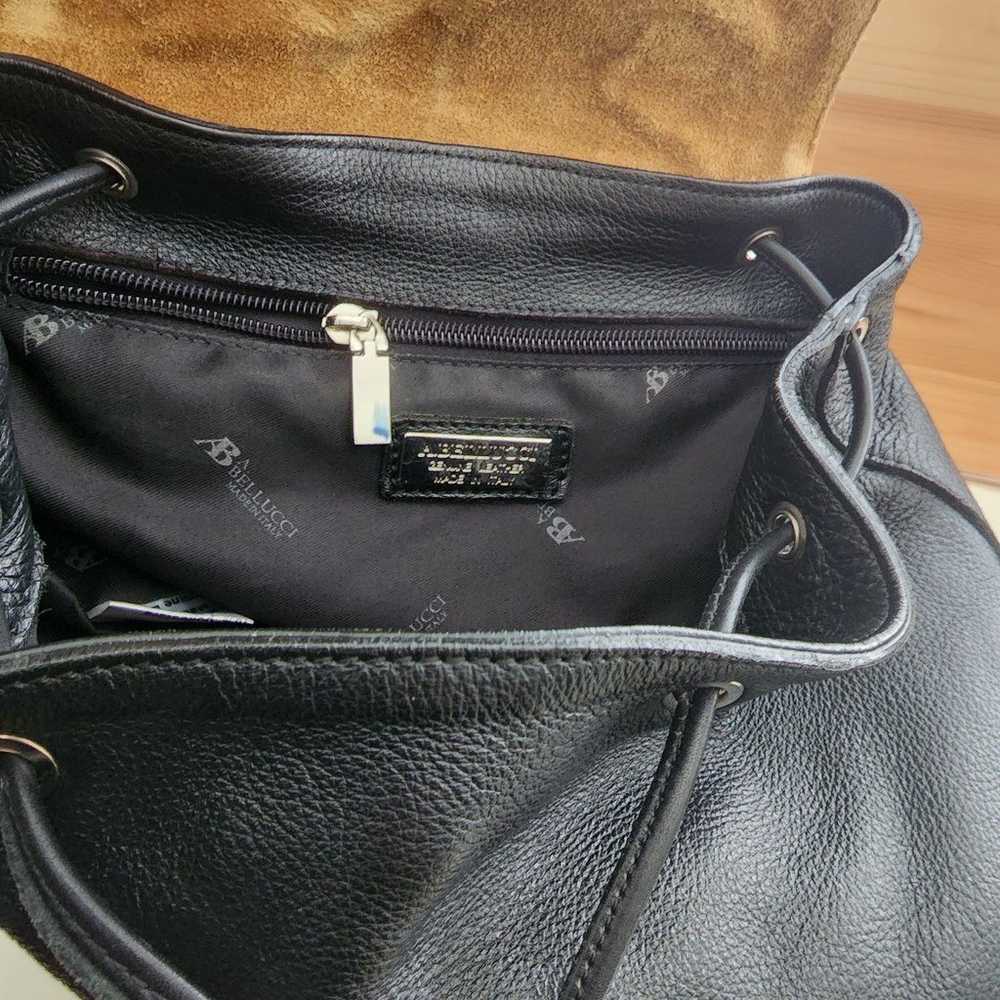 A. Bellucci Genuine Pebbled  Lether Backpack. Mad… - image 11