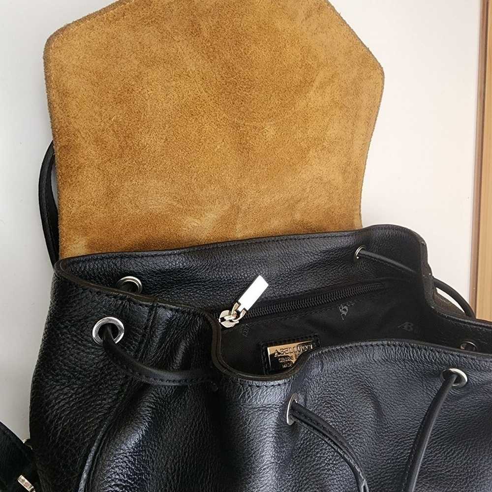 A. Bellucci Genuine Pebbled  Lether Backpack. Mad… - image 5
