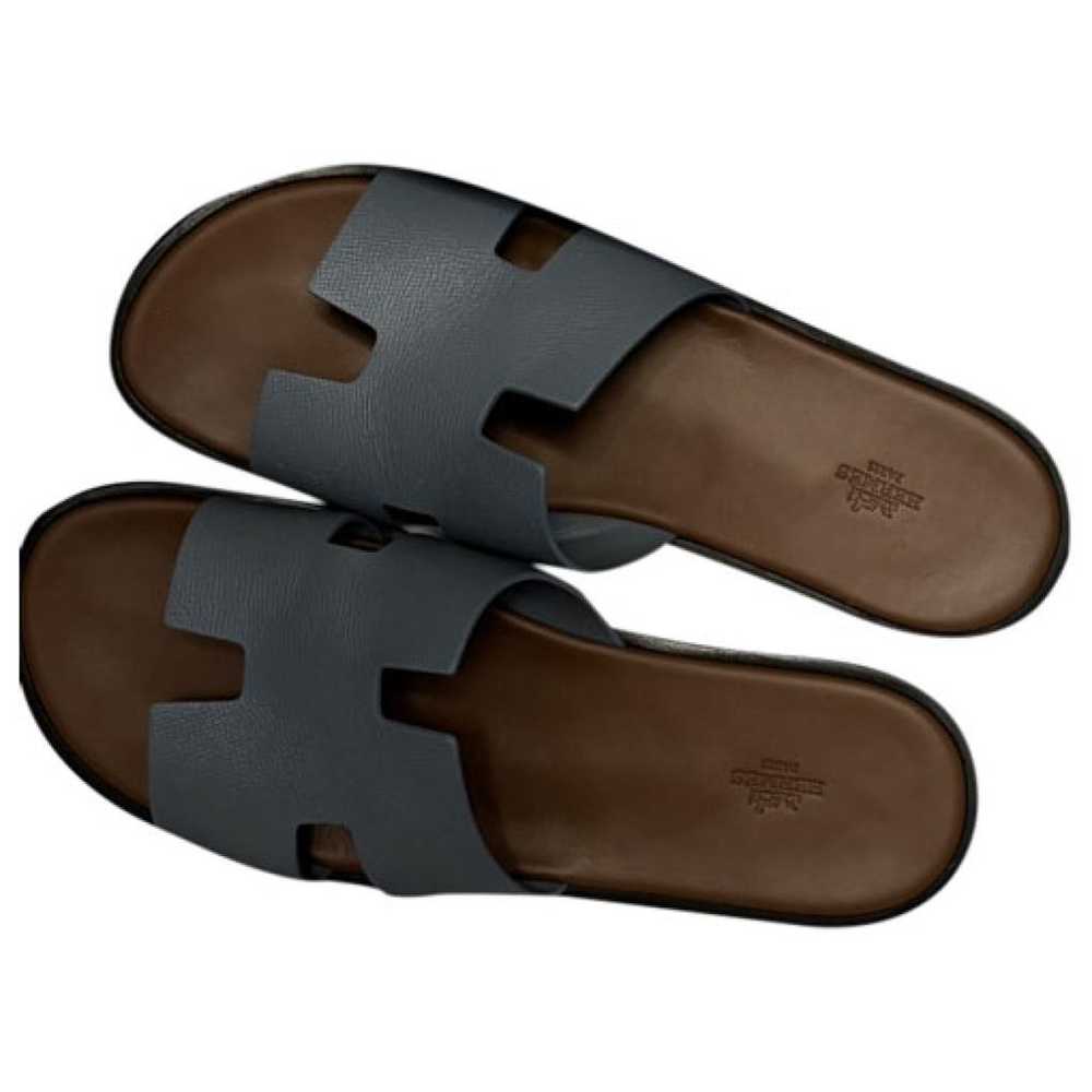 Hermès Izmir leather sandals - image 1