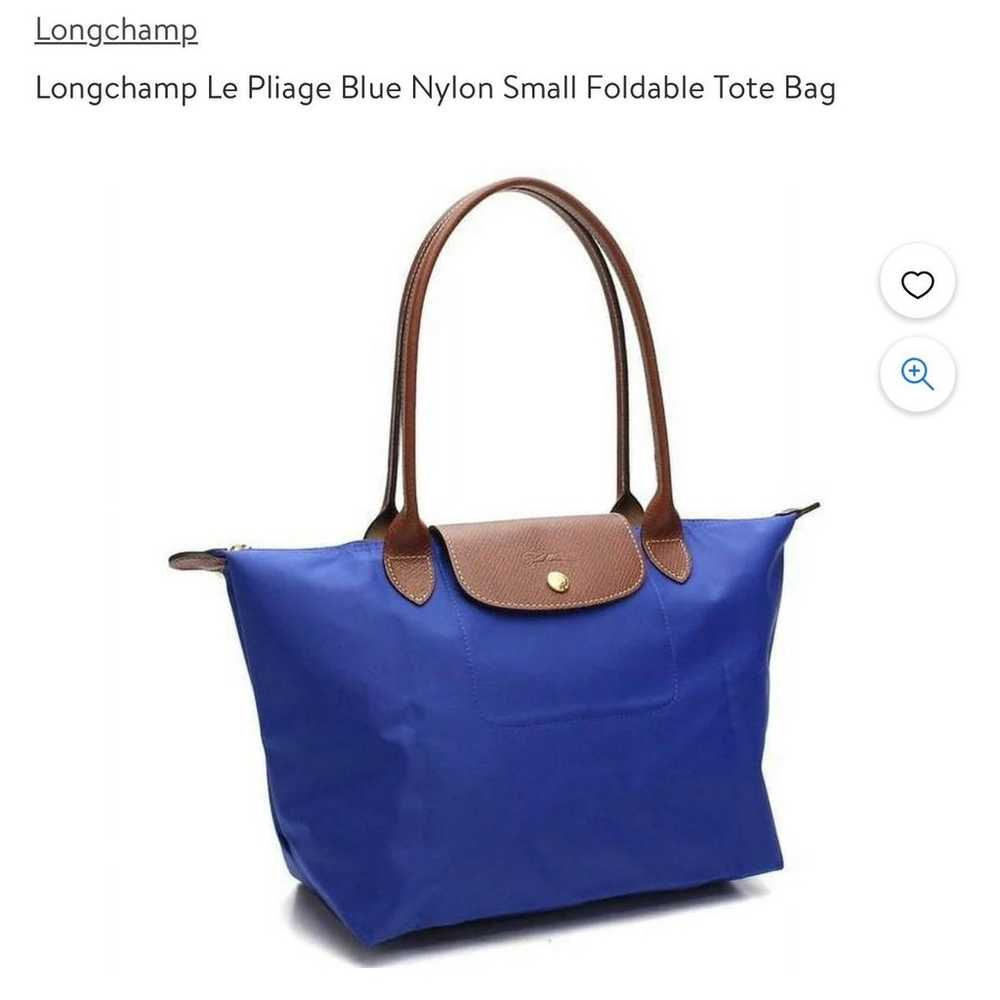 Longchamp Le Pliage Blue Nylon Small Foldable Tot… - image 1