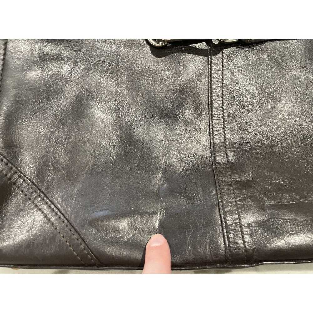 Coach Hamptons Womans Dark Brown Leather Satchel … - image 6